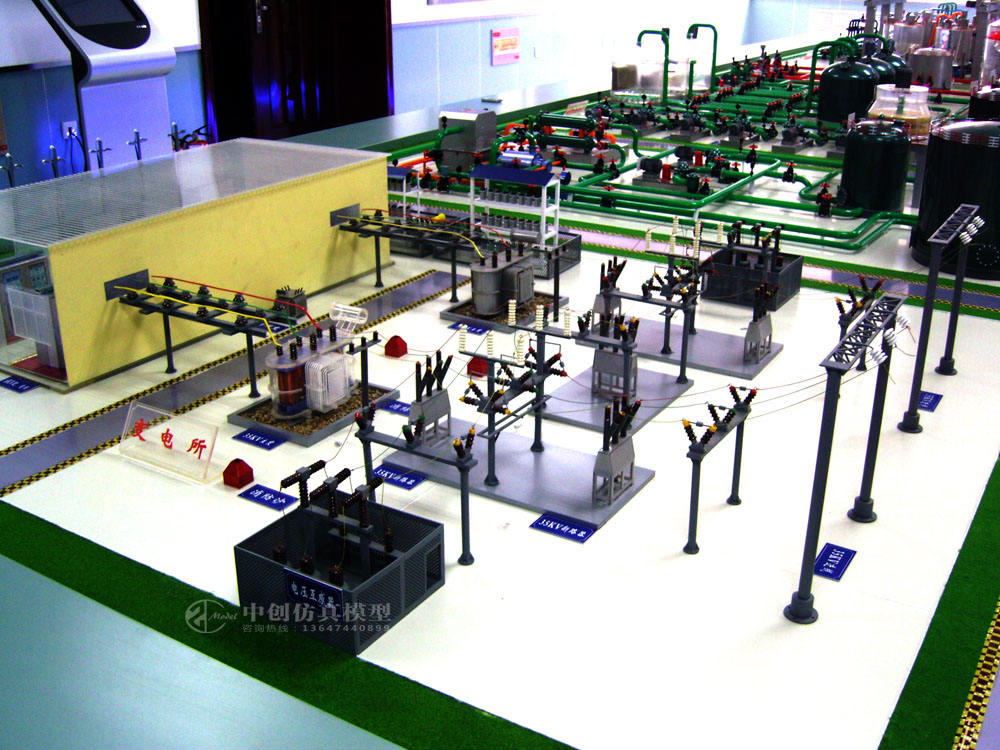 火力发电厂沙盘模型手工制作的步骤及建议方法-模型知识 - 中创仿真模型13647440899