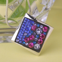 9103100417 Gorgeous Alloy Enamel Swarovski Imitation Zirconia Earrings 2 Colores