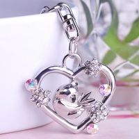 2503300315 Fashion Copper  Rhinestone Small Box Earrings 2 Colores