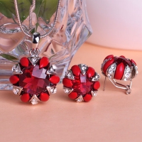 7106100472 Fashion Crystal Flower Brooch 4 colores