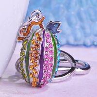 0203103087 Fashion Alloy  Pearl Mask Earrings 2 Colores