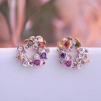 1203100911 Fashion Alloy Crystal Pearl lotus leaf  Necklace&Earring Sets