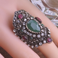 7103300023 Fashion Copper  Zircon  Earrings 3 Colores