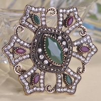7103300015 Fashion Copper  Zircon  Earrings 3 Colores