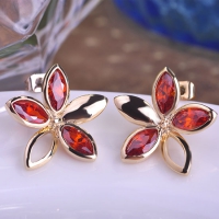 2213400807 Gorgeous Star Flower Piercing Navel Belly Button Rings Swarovski Crystal 2 Colores