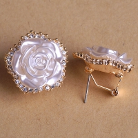 7106100484 Fashion Crystal Flower Brooch 1 color