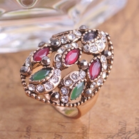 7103300031 Fashion Copper  Zircon  Earrings 2 Colores