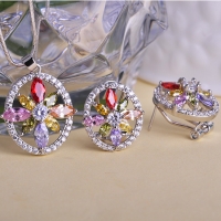 0204100814 Fashion Alloy Crystal  Pendant 2 Colores