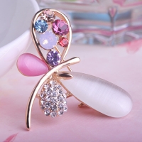 1203100971 Fashion Alloy Crystal Pearl Flower Necklace&Earring Sets 