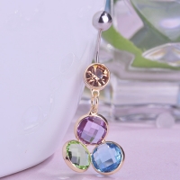 1203101098 Fashion Alloy Zircon Box Necklace&Earring Sets 