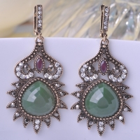 7103300029 Fashion Copper  Zircon  Earrings 2 Colores