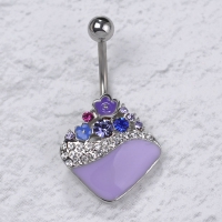 7604100005 Fashion Alloy Crystal Bear Pendant 2 Colores