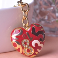 0210100139 Fashion Alloy Crystal Frog Keychains  Bag Buckles 2 Color