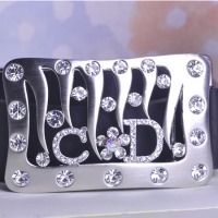 0205101180 Classic Alloy Crystal Flower Bangle 3 Colores