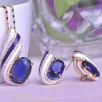 0203103267 Classic Alooy  Crystal  Earrings 2 Colores
