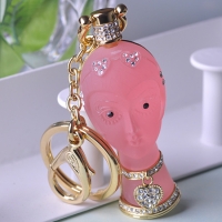 7605100006 Trendy Alloy Rhinestone Red Bangle 1 Color