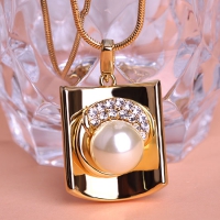 0206100314 Noble Alloy Natural Shell Flower Brooch 1 color