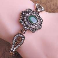 7102300010 Copper Rhinestone Lustre Statement Rings 2 Colores