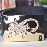 0206100324  Classic Alloy  Crystal Flower  Brooch 2 colores