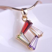 1204100540 Fashion Alloy Crystal Enamel  Flower  Pendant 2 Colores
