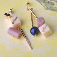 7103300086 Trendy Copper Zirconia Earrings 2 Colores