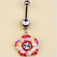1204100617 Fashion Alloy Crystal Pearl  Flower Pendant 2 Colores