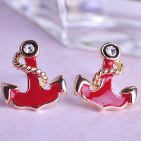 1203100523 Fashion Alloy  Crystal  leopard Earrings 