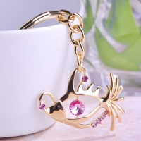 0203103040 Fashion Alloy  Rhinestone Butterfly Earrings 2 Colores