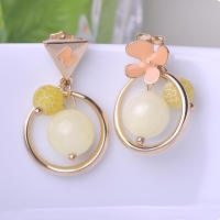 7103300104 Noble Copper Zirconia Earrings 2 Colores