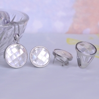 0203103261 Classic Alooy  Crystal  Earrings 2 Colores