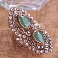 7103300045 Fashion Copper Zircon  Earrings 3 Colores
