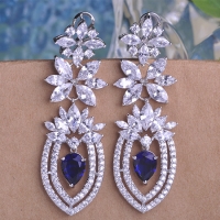2503300325 Fashion Copper  Zircon  Earrings 2 Colores