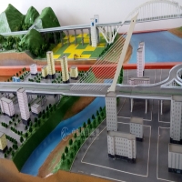 道路与桥梁工程及桥梁实验模型